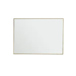 Berah Getah Miroir rectangulaire en métal doré* Miroir Simple