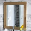 Wildwater Miroir rectangulaire en teck massif Lazy 60 x 70 cm* Miroir Simple