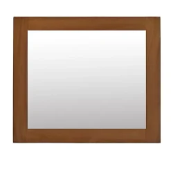 Wildwater Miroir rectangulaire en teck massif Lazy 60 x 70 cm* Miroir Simple