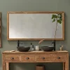 Berah Getah Miroir rectangulaire en teck recyclé massif* Miroir Simple