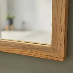Berah Getah Miroir rectangulaire en teck recyclé massif* Miroir Simple