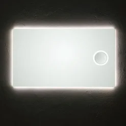 Kiamami Valentina Miroir Rectangulaire Rétroéclairé Led 120X70 Avec Miroir Grossissant* Miroir Grossissant Lumineux