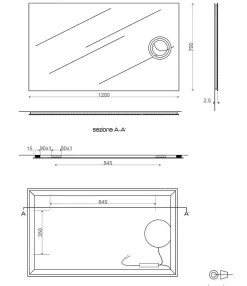 Kiamami Valentina Miroir Rectangulaire Rétroéclairé Led 120X70 Avec Miroir Grossissant* Miroir Grossissant Lumineux