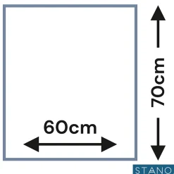 Stano Miroir rectangulaire sans cadre DORIA largeur 60 cm
