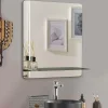 Mob-In Miroir rectangulaire SORRENTO avec tablette en métal