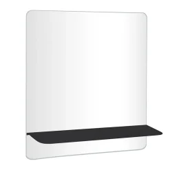 Mob-In Miroir rectangulaire SORRENTO avec tablette en métal