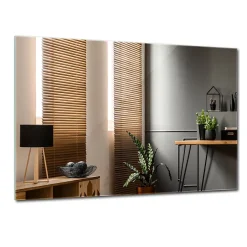 Tulup Miroir rectangulaire 60 x 40 cm Décoration Salle De Bain* Miroir Simple