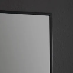 Kiamami Valentina Miroir Rectangulaire 50X70 Cm Avec Cadre En Pvc Et Bordure Noire Mate