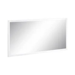 Dmora Miroir Romeo, Miroir de salle de bain, 100% Made in Italy, 120x2h60 cm, Blanc brillant* Miroir Simple