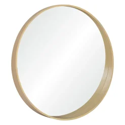 Mob-In Miroir rond VALI en chêne naturel, 80 cm