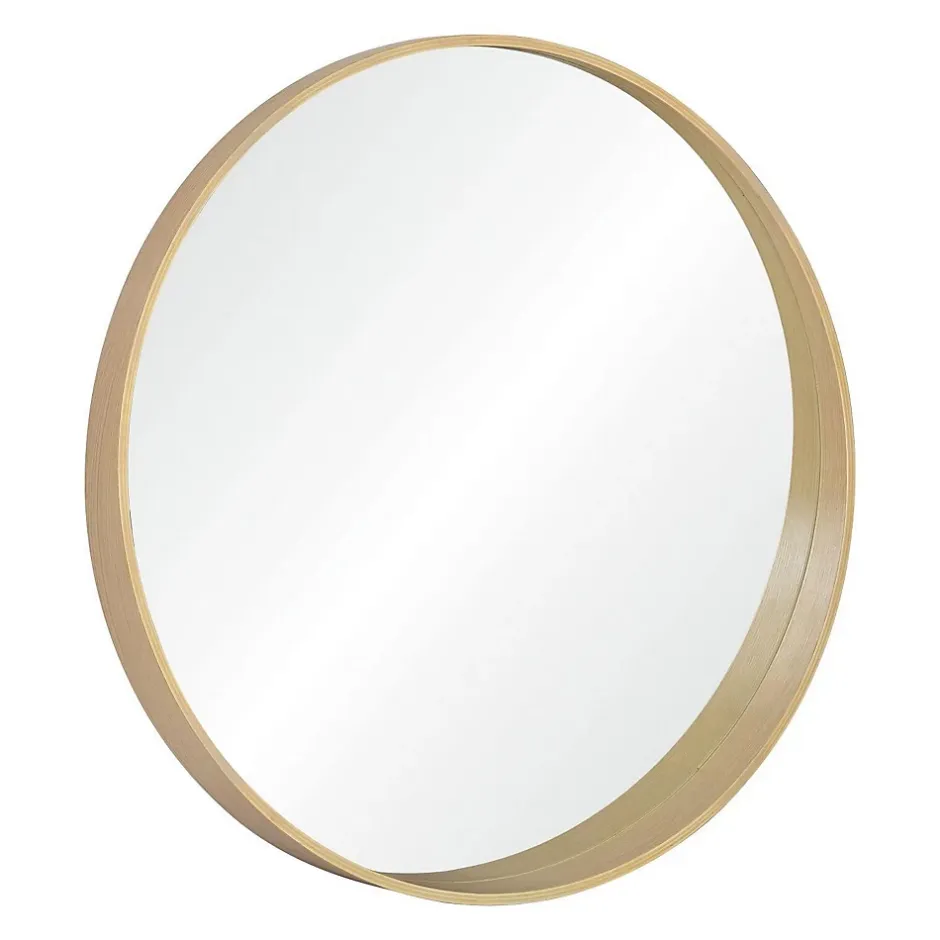 Mob-In Miroir rond VALI en chêne naturel, 80 cm