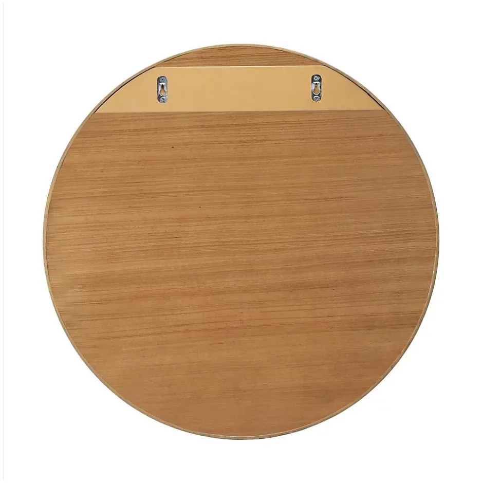 Mob-In Miroir rond VALI en chêne naturel, 80 cm