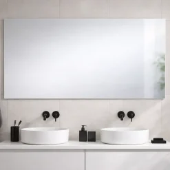 Kiamami Valentina Miroir Réversible 120X70 Avec Bordure En Fil Brillant* Miroir Grossissant