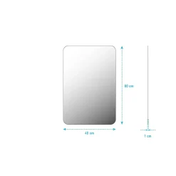 Aurlane Miroir salle de bain - 40x60cm - GO* Miroir Simple