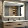 Artforma Miroir Salle de Bain avec Eclairage 120x70, Miroir LED avec Tactile et Fonction Anti-buée, Systeme Couleur DUAL LED