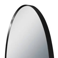 Aurlane Miroir salle de bain circulaire 60cm de diametre - finition noir mat - RING DARK 60