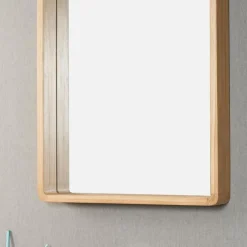 Wanda Collection Miroir salle de bain en teck Samba 140 x 65 cm* Miroir Simple