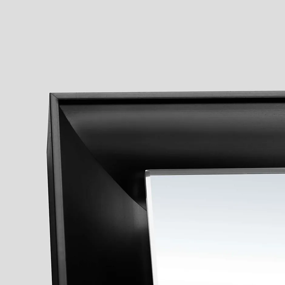Ledimex Miroir Salle de Bain LED Réglable 120x80cm - Noir Mat - Commandes Tactiles & Anti-Buée - CALIFORNIA