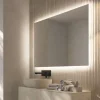 Ledimex Miroir Salle de Bain LED Rétro-Éclairé (6500K) - 80x80cm - Verre Sécurité 5mm - SUECIA