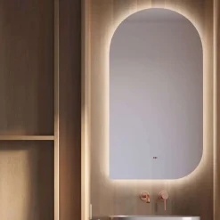 Ledimex Miroir Salle de Bain LED Rétro-éclairé (3000K) - 60x110cm - Anti-Buée & Détecteur de Mouvement - GALES