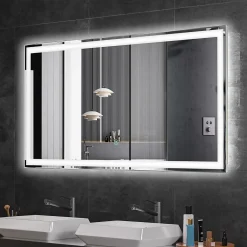 Lomazoo Miroir salle de bain Memphis avec LED 120 x 60 cm
