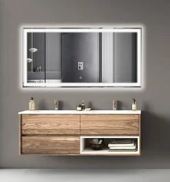 Lomazoo Miroir salle de bain Memphis avec LED 120 x 60 cm