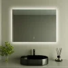 Lomazoo Miroir salle de bain Bryce avec LED 60 x 80 cm