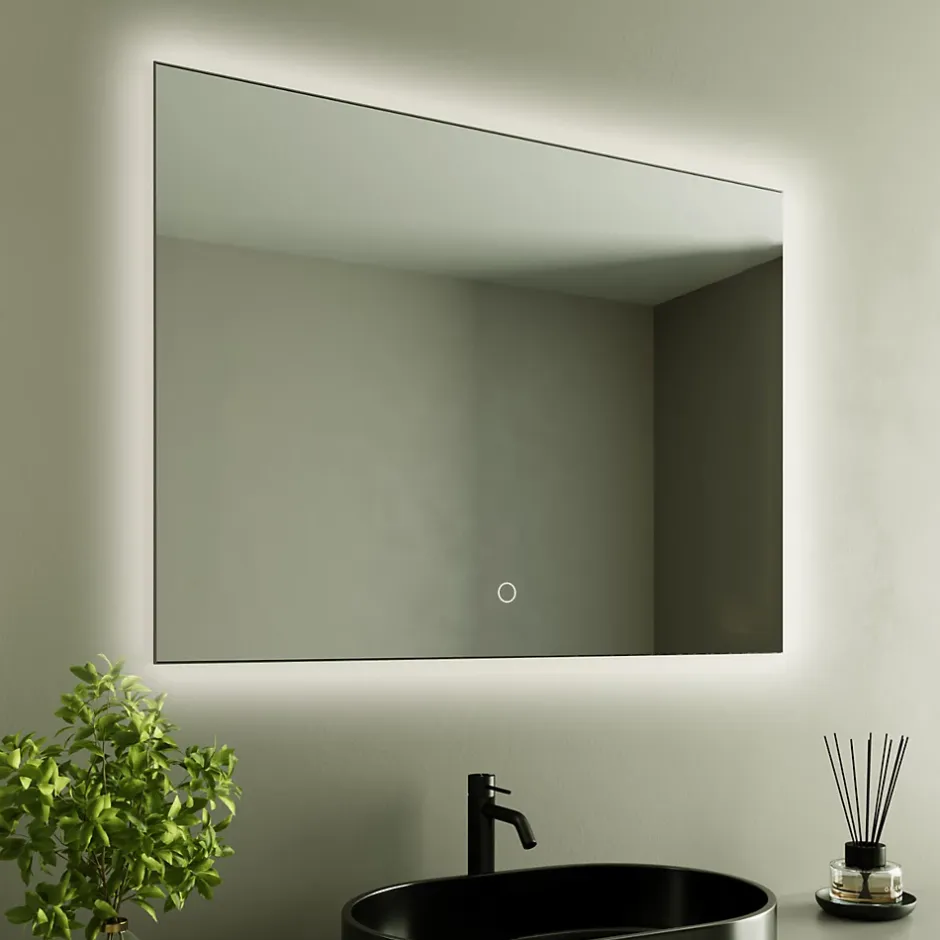 Lomazoo Miroir salle de bain Bryce avec LED 60 x 80 cm