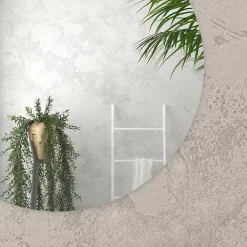 Aurlane Miroir salle de bain ROND - Diamètre 70cm - GO* Miroir Simple