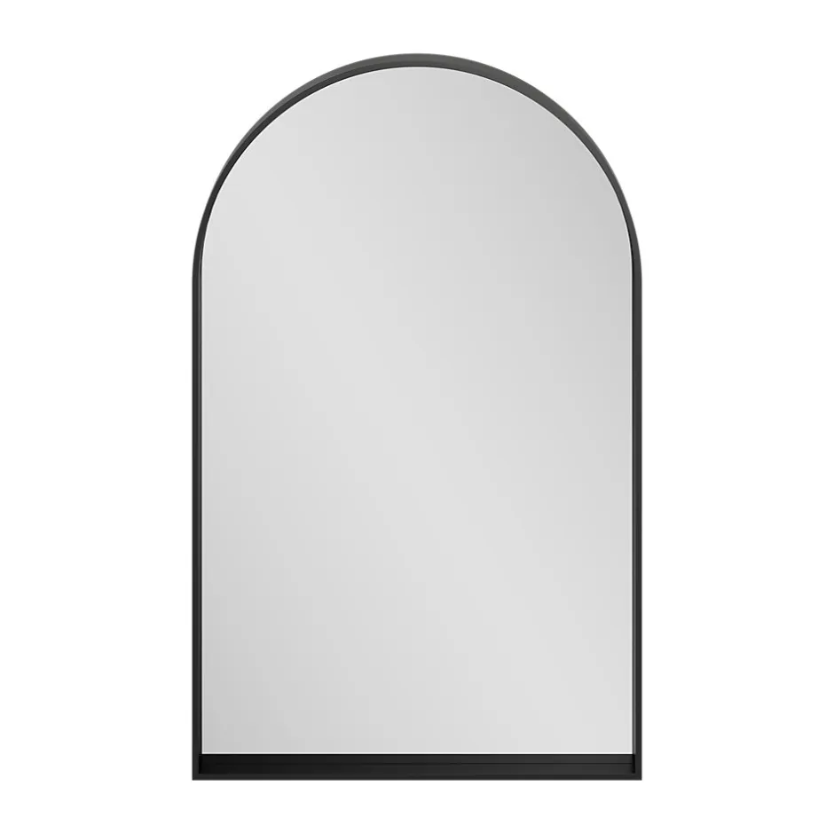 GoodHome Miroir salle de bains arche 50x80 cm, noir, Tisa* Miroir Simple