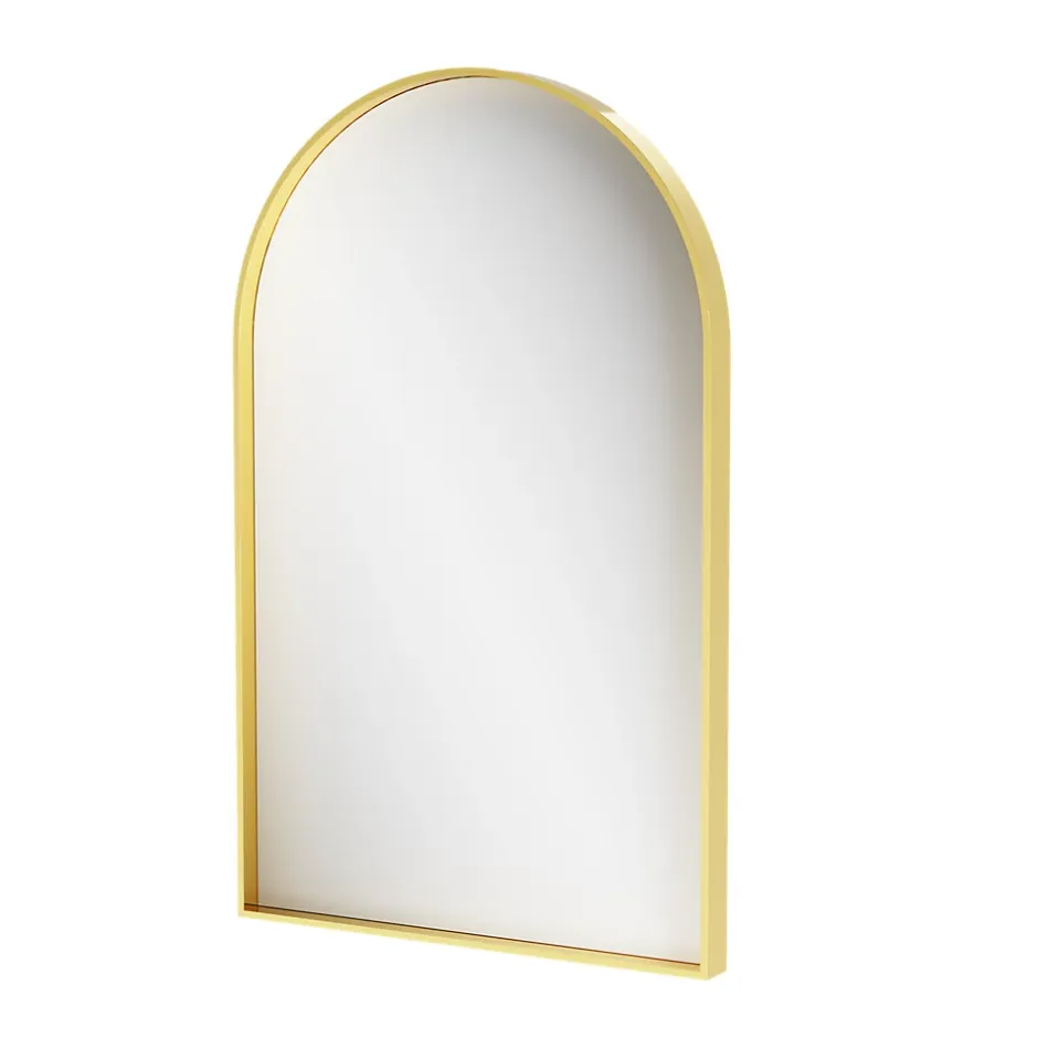 GoodHome Miroir salle de bains arche 50x80 cm, doré, Tisa* Miroir Simple