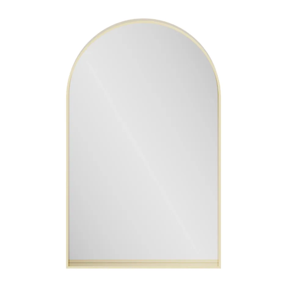 GoodHome Miroir salle de bains arche 50x80 cm, doré, Tisa* Miroir Simple