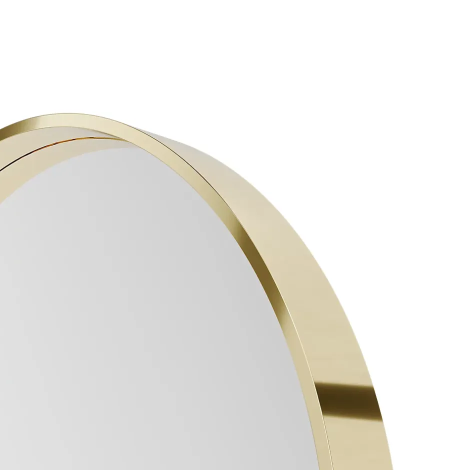 GoodHome Miroir salle de bains arche 50x80 cm, doré, Tisa* Miroir Simple