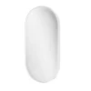 GoodHome Miroir salle de bains oblong 40x80 cm, blanc, Tisa* Miroir Simple