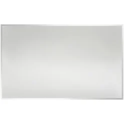 Miroir salle de bains rectangulaire 100X60 cm Wapta argent