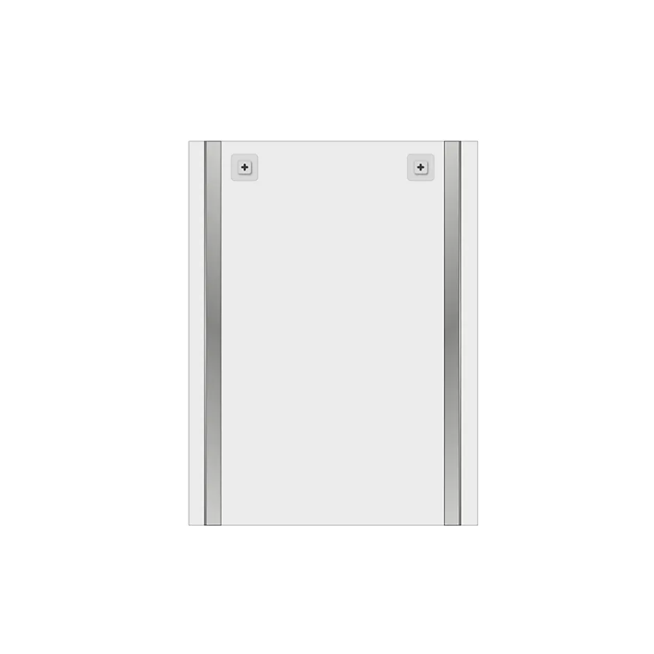 GoodHome Miroir salle de bains rectangulaire 80 x 90 cm argent, Imandra