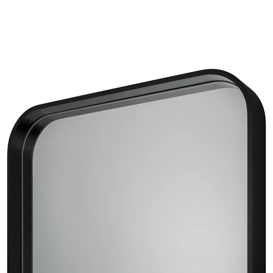 GoodHome Miroir salle de bains rectangulaire 40x60 cm Tisa noir* Miroir Simple