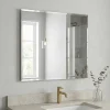 Miroir salle de bains rectangulaire 70X60 cm Wapta argent* Miroir Simple