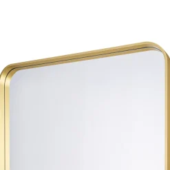GoodHome Miroir salle de bains rectangulaire 40x60 cm Tisa doré* Miroir Simple