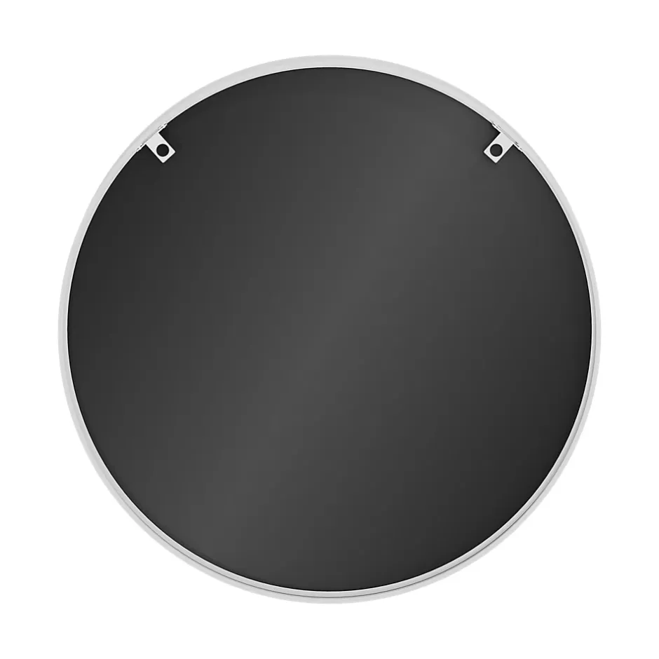GoodHome Miroir salle de bains rond Ø80 cm, blanc, Tisa