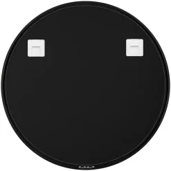 GoodHome Miroir salle de bains rond diamètre 80 cm Tisa noir* Miroir Simple
