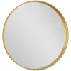 GoodHome Miroir salle de bains rond diamètre 60 cm Tisa doré