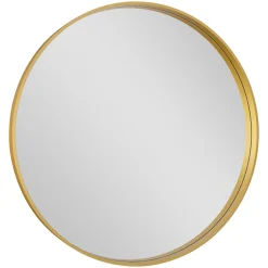 GoodHome Miroir salle de bains rond diamètre 60 cm Tisa doré