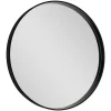 GoodHome Miroir salle de bains rond diamètre 60 cm Tisa noir