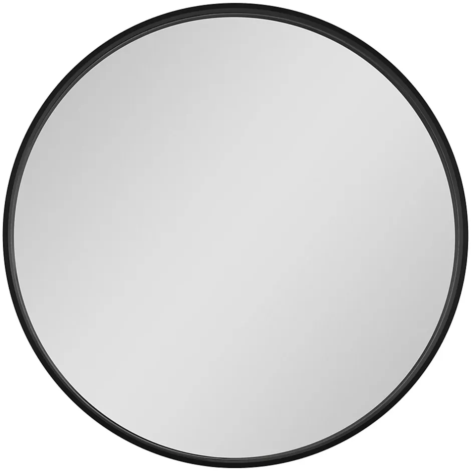 GoodHome Miroir salle de bains rond diamètre 60 cm Tisa noir