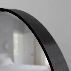 GoodHome Miroir salle de bains rond diamètre 60 cm Tisa noir