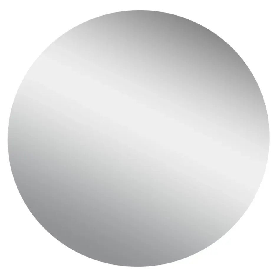 Miroir salle de bains rond diamètre 60 cm Dunnet noir* Miroir Simple