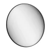 GoodHome Miroir salle de bains rond Ø100 cm, noir, Tisa