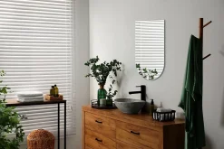 Tulup Miroir Semi-Ovale 45 x 80 cm Design moderne mural* Miroir Simple