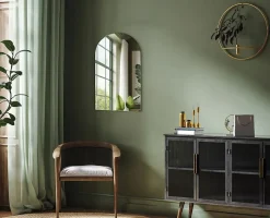 Tulup Miroir Semi-Ovale 40 x 70 cm Style premium pour le salon